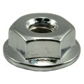 Midwest Fastener Flange Nut, #10-24, Steel, Chrome Plated, 10 PK 39281